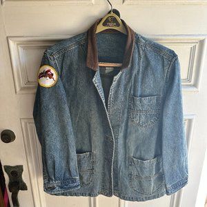 Vintage Jacket with Hand-sewn Patches